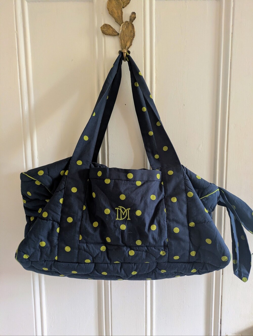 Damson Madder Quilted Polka Dot Tote Bag